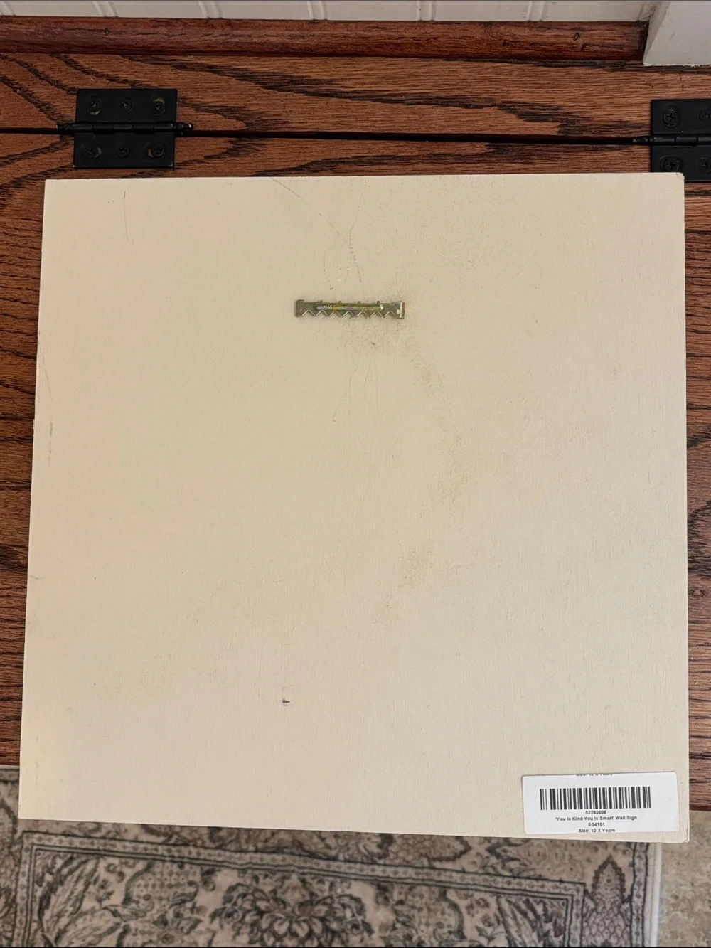 Inspirational Wall Plaque — Black Text on Cream  from “The Help”